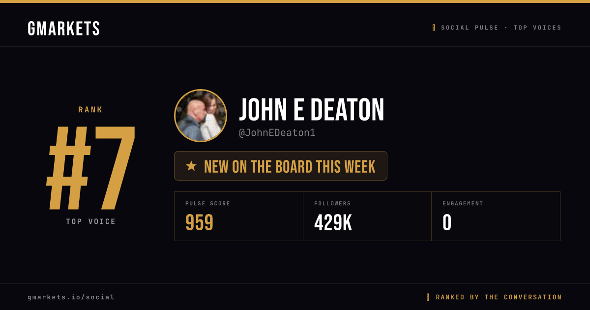 John E Deaton rank card